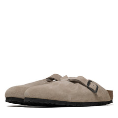 Women's Birkenstock Boston Soft Footbed Suede - Oyster Tonal