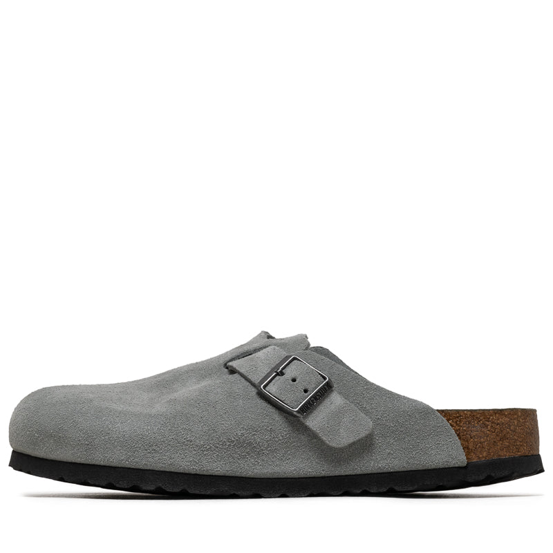 Birkenstock Boston Soft Footbed Suede - Pure Sage