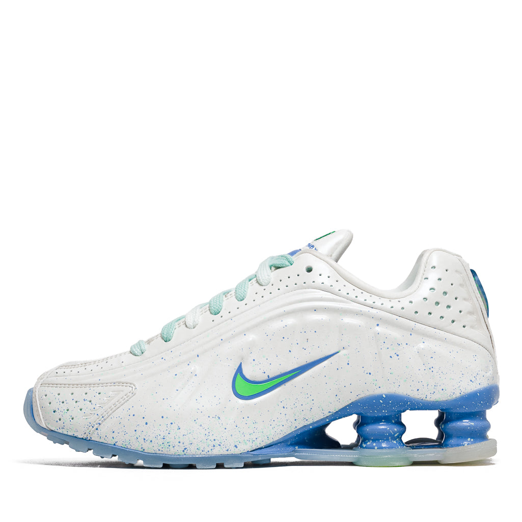 Women's Nike Shox R4 AB - Summit White/Green Strike