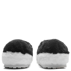 Black Teddy Tennis Sneaker - Lily White/Black