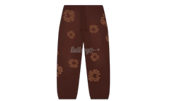 Denim Tears Mono Cotton Wreath Brown Sweatpants