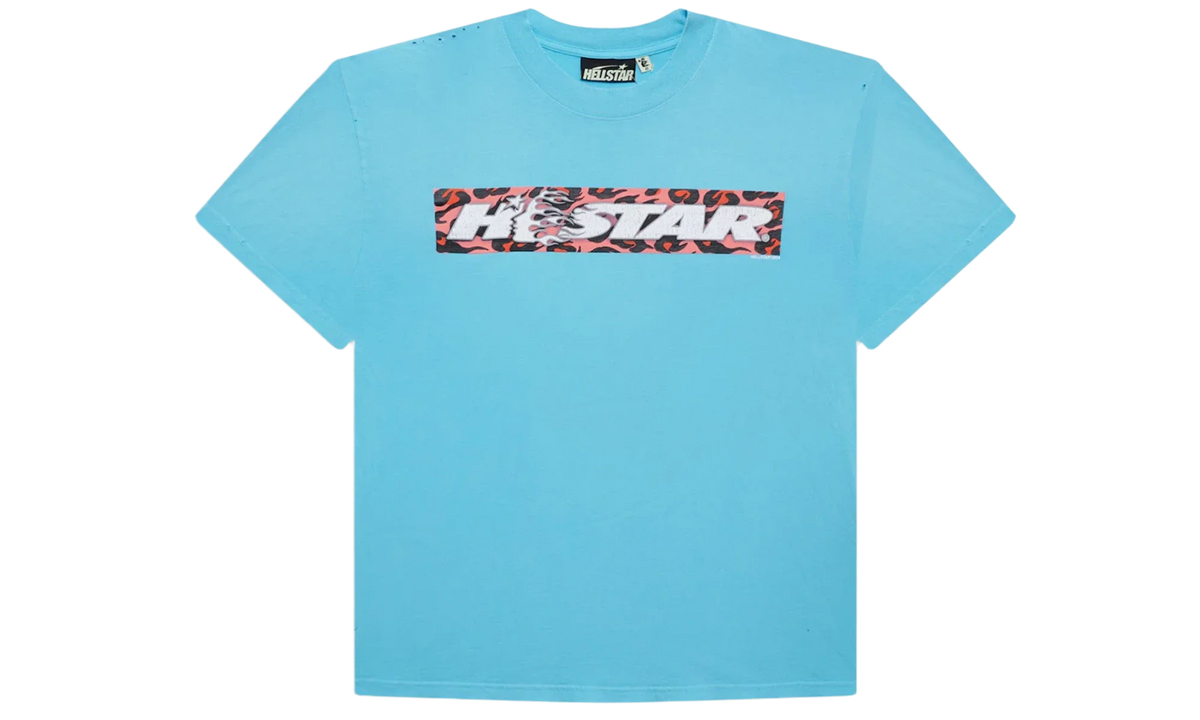 Hellstar Box Logo T-Shirt Blue