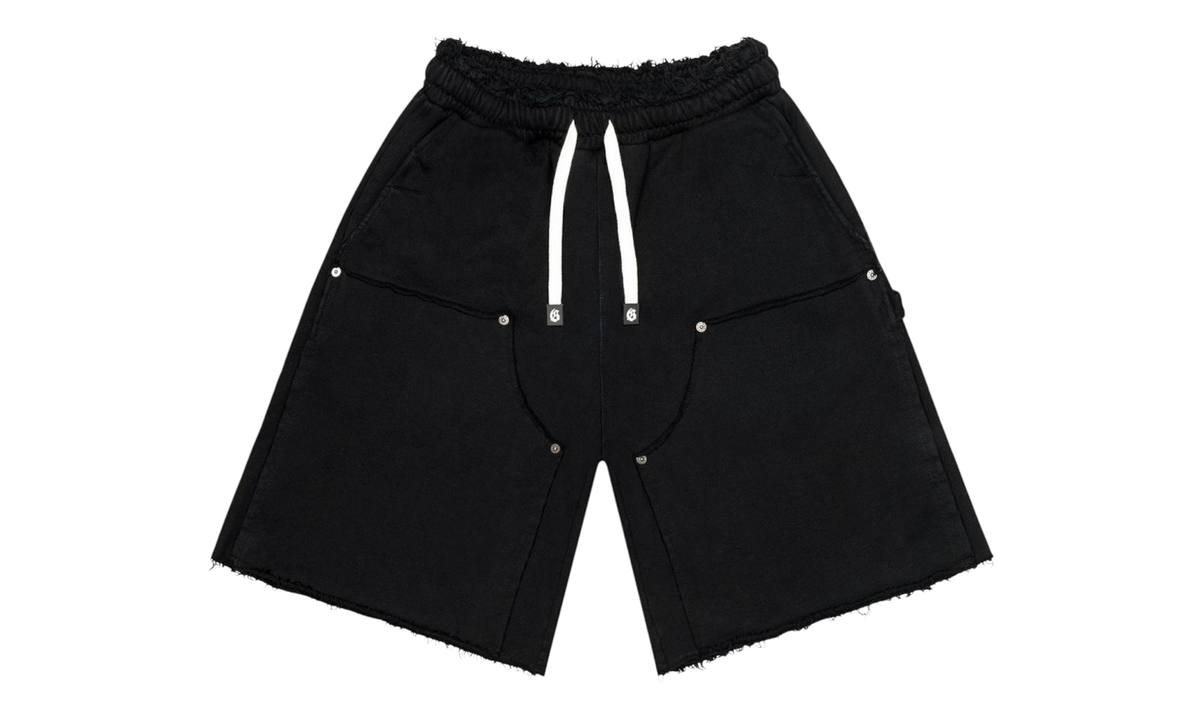 Godspeed Distressed Carpenter Black Shorts