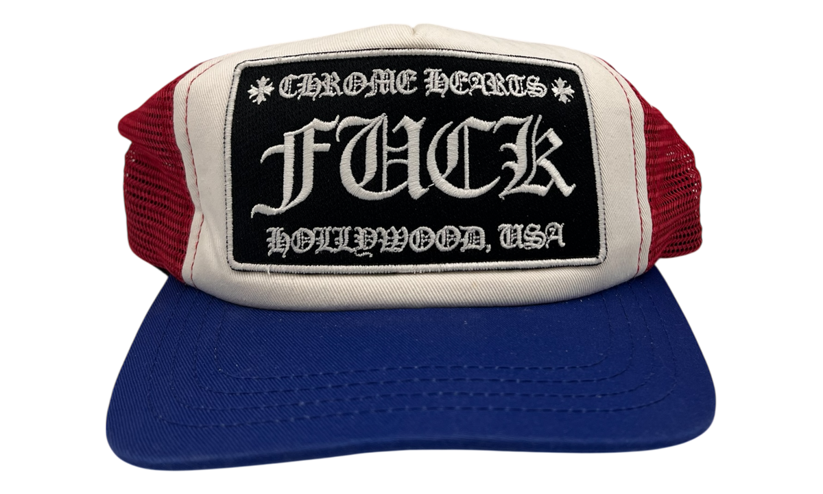 Chrome Hearts Red/White/Blue Trucker Hat