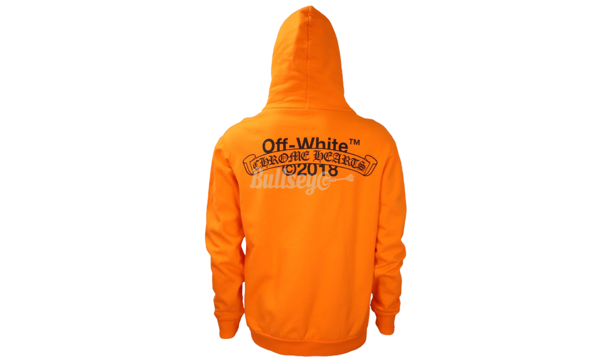 Chrome Hearts x Off-White Scroll Orange Hoodie