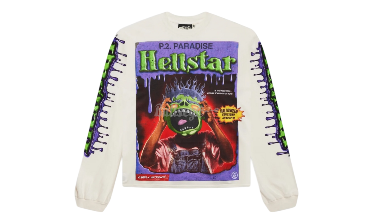 Hellstar Horror Book White Longsleeve T-Shirt