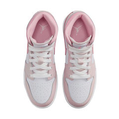 Jordan 1 Mid Pearl Pink White (GS)