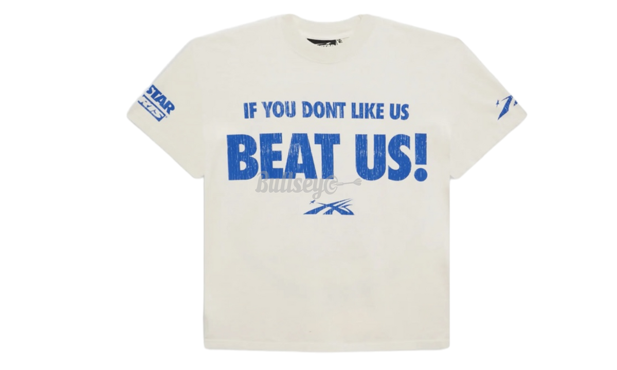 Hellstar Beat Us! White/Blue T-Shirt