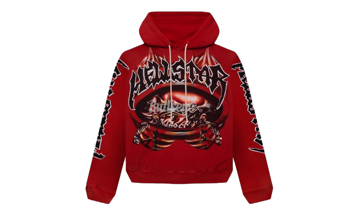 Hellstar Halloween Skeleton Airbrushed Red Hoodie