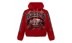 Hellstar Halloween Skeleton Airbrushed Red Hoodie