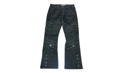 Godspeed Rockstar Flare Raw Black Cargo Pants