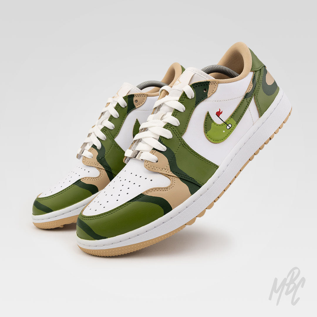 Fairway Camo - Jordan 1 Low Golf Custom