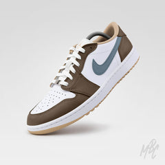 Fairway Fog 2.0 - Jordan 1 Low Golf Custom