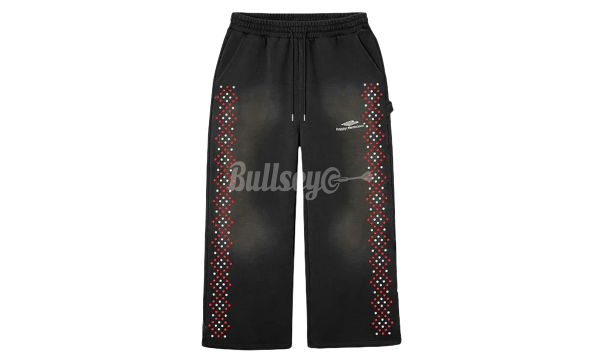 HMDD Black/Red Crystal Sweatpants