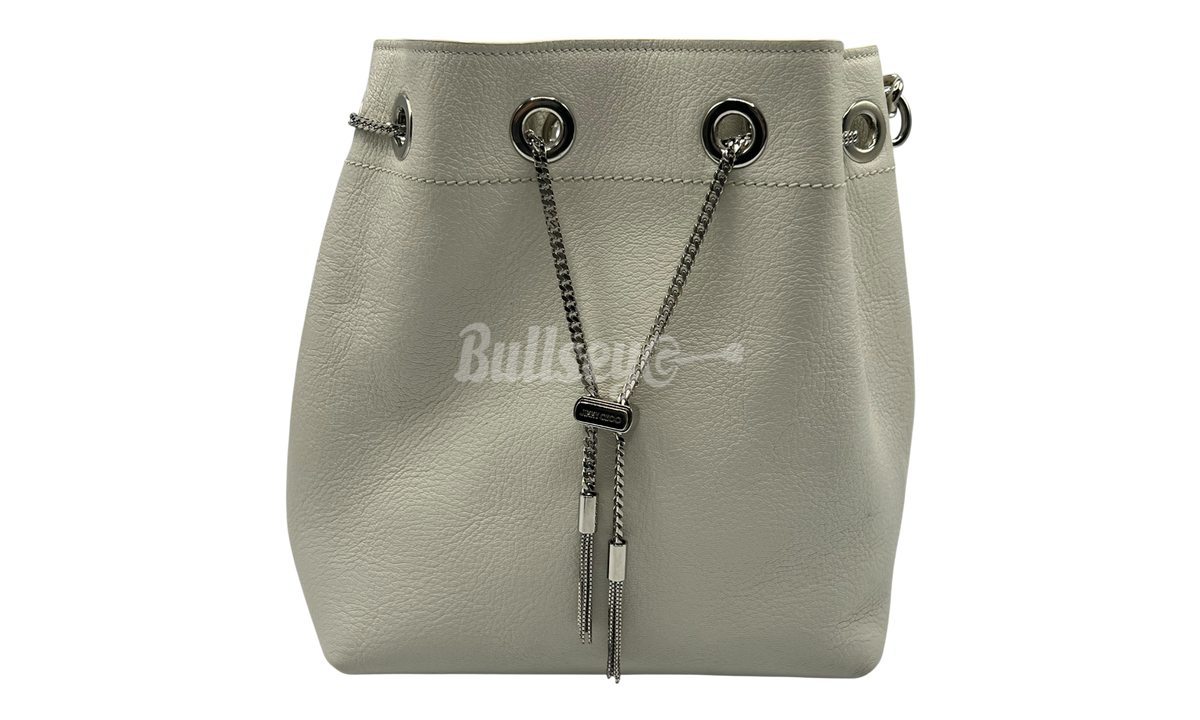 Jimmy Choo Bon Bon Bucket Latte Grainy Goat Leather Bucket Bag