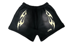Hellstar Sports Flame Shorts Black