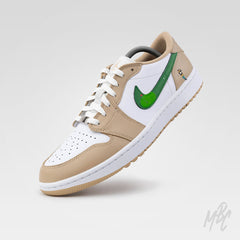 Happy Golfing Beige - Jordan 1 Low Golf Custom