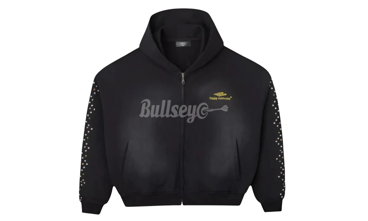 HMDD Black Crystal Zip Up Hoodie