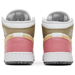 Jordan 1 Mid SE Pastel Vivid Green Grind (GS)