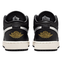 Jordan 1 Low SE Black Silver Sail Gold (GS)