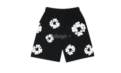 Denim Tears The Cotton Wreath Black Sweat Shorts