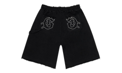 Godspeed Distressed Carpenter Black Shorts