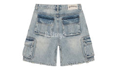 Godspeed Octagon Cargo Denim Blue Shorts