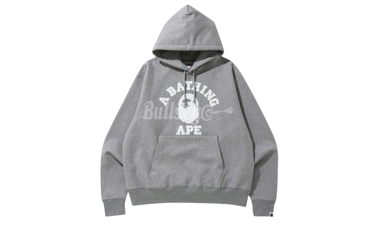 Bape Classic College Pullover Grey Hoodie