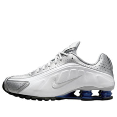 Nike Shox R4 Metallic Silver Deep Royal Blue