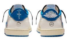 Jordan 1 Retro Low OG SP Fragment x Travis Scott Sail Military Blue