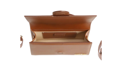 Jacquemus Le Grand Bambino Crossbody Strap Light Brown Handbag