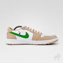 Putting Swoosh Beige - Jordan 1 Low Golf Custom