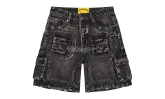 Godspeed Octagon Cargo Denim Black Shorts