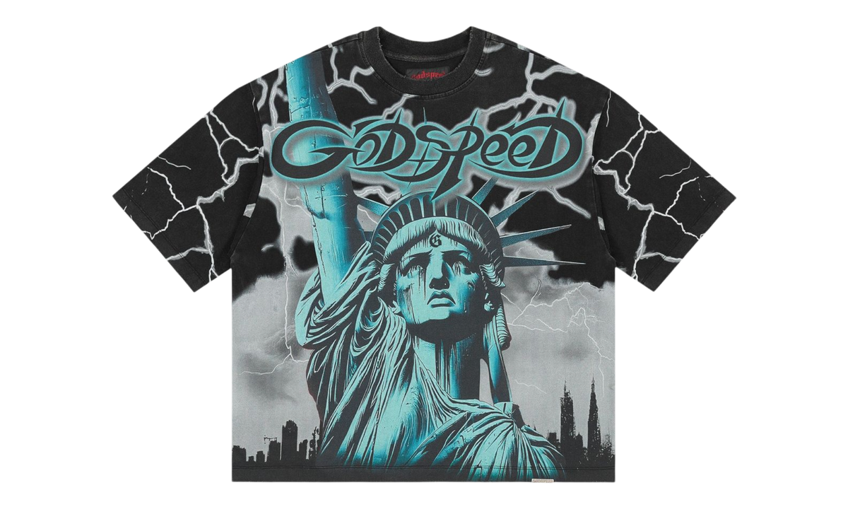 Godspeed Voltage Wolf Grey Wash Black T-shirt