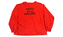 Gallery Dept Red Longsleeve T-Shirt (PreOwned)