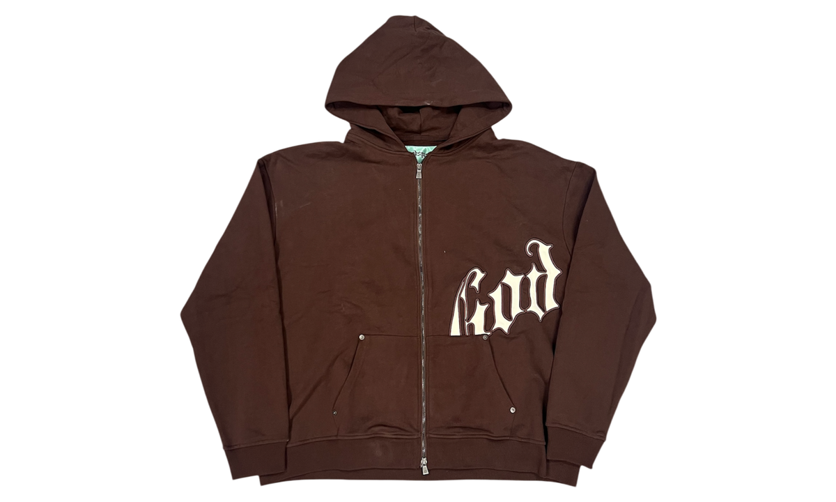 Godspeed OG Logo V2 Hoodie Brown/White