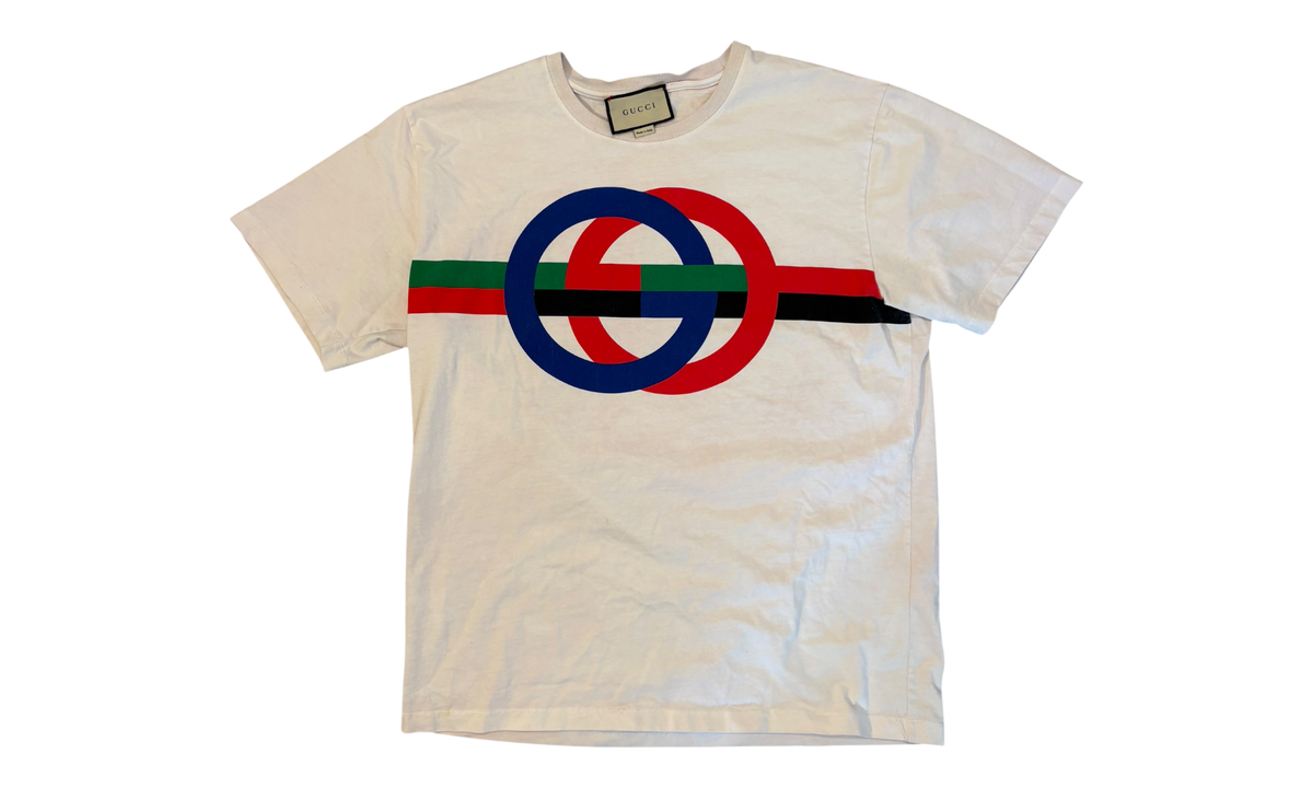Gucci Round GG Print Cotton White T-Shirt (PreOwned)