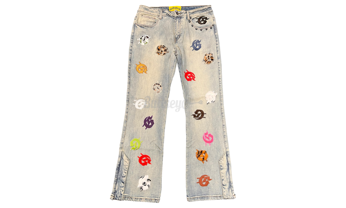 Godspeed Infinity Multi-Color Denim Blue Jeans