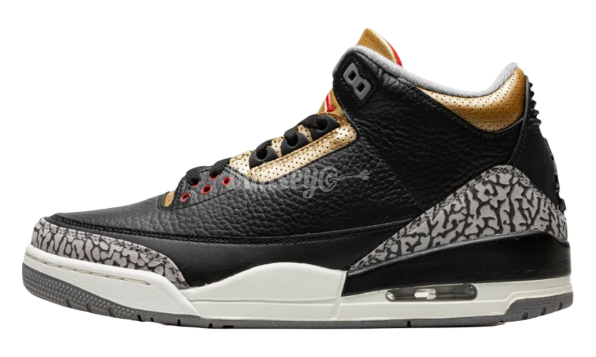 Jordan 3 Retro Black Cement Gold (Women's)