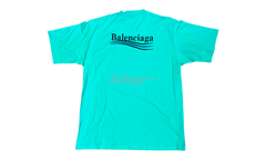 Balenciaga Political Campaign Logo Bright Green T-Shirt