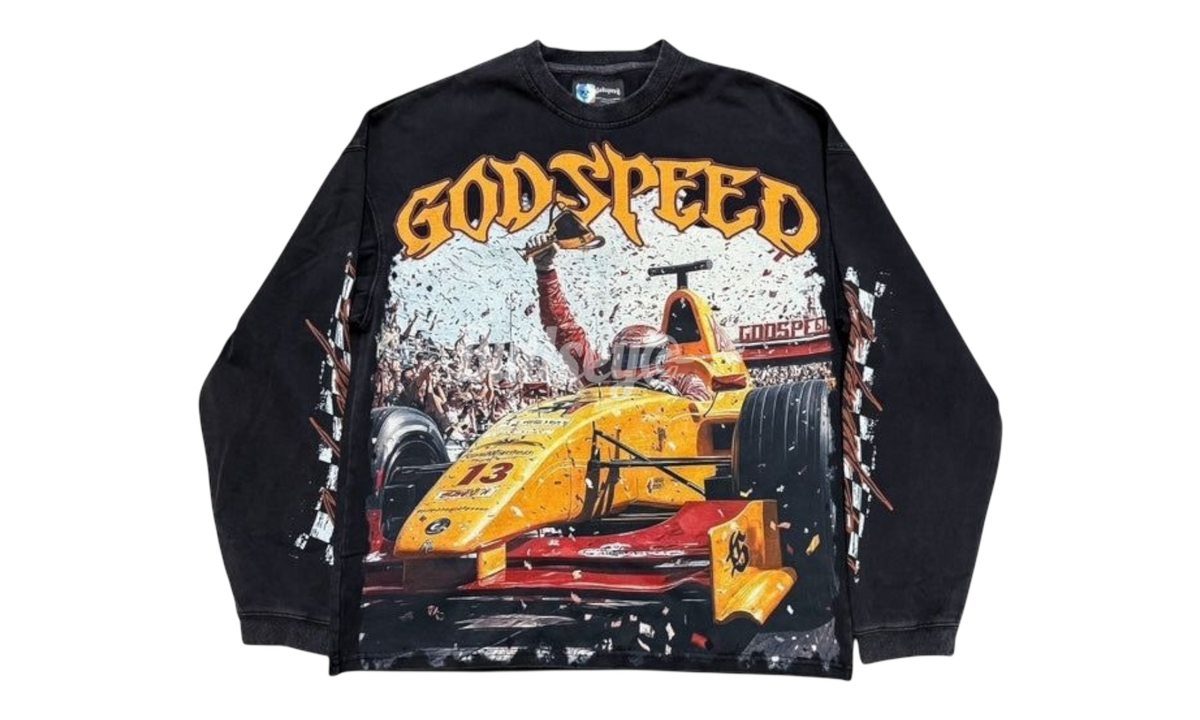 Godspeed F1 Finishline Washed Black Longsleeve T-Shirt